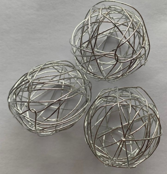 Drahtkugel silber 4mm